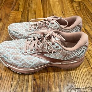 Brooks Ghost 14 Running Sneakers Women's 7.5Coral Pink 1203561B265 Comfort Shoes